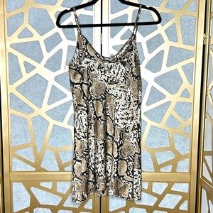 Blossom Snakeskin Mini‎ Dress
